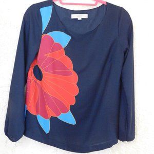 Navy Loft blouse
